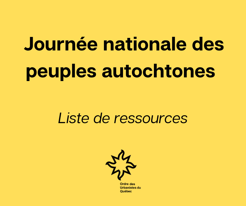 OUQ - Journée nationale des peuples autochtones : liste de ressources